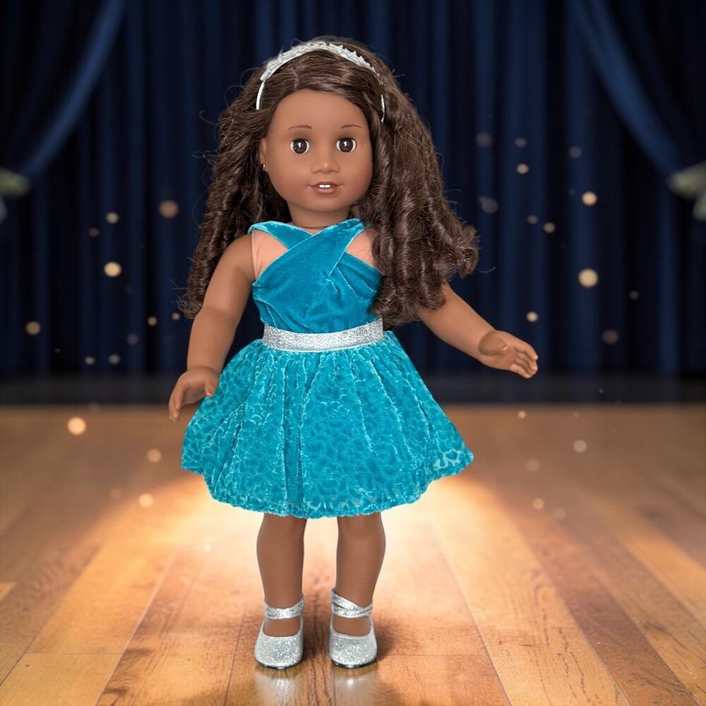 American Girl Gabriela McBride 2017 with Meet Outfit & Celebration Outfit